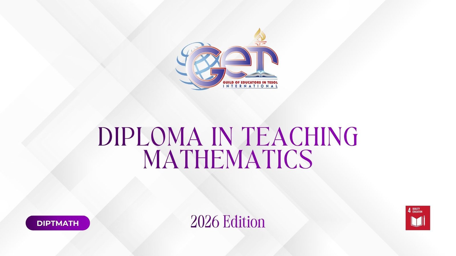 Diploma in Teaching Mathematics (2026)